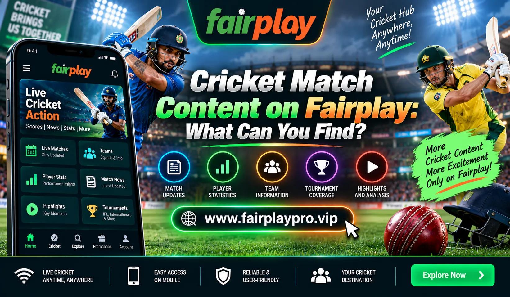 Cricket Match Content on Fairplay: What Can You Find?