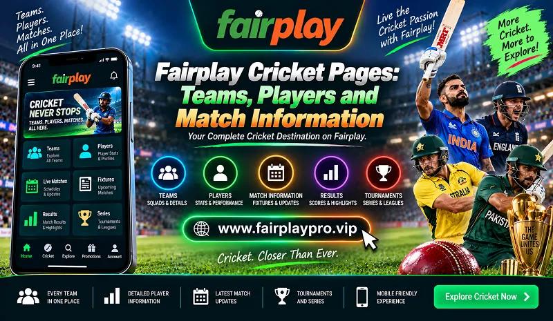 Fairplay Cricket Pages: Teams, Players and Match Information